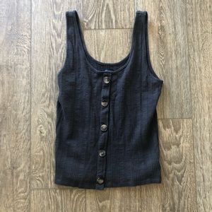 American Eagle Grey Button Tank